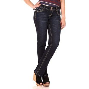 WallFlower Women's Luscious Curvy Bootcut Mid-Rise Insta Stretch Juniors Jeans (